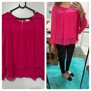 Bright Pink Dressy Top